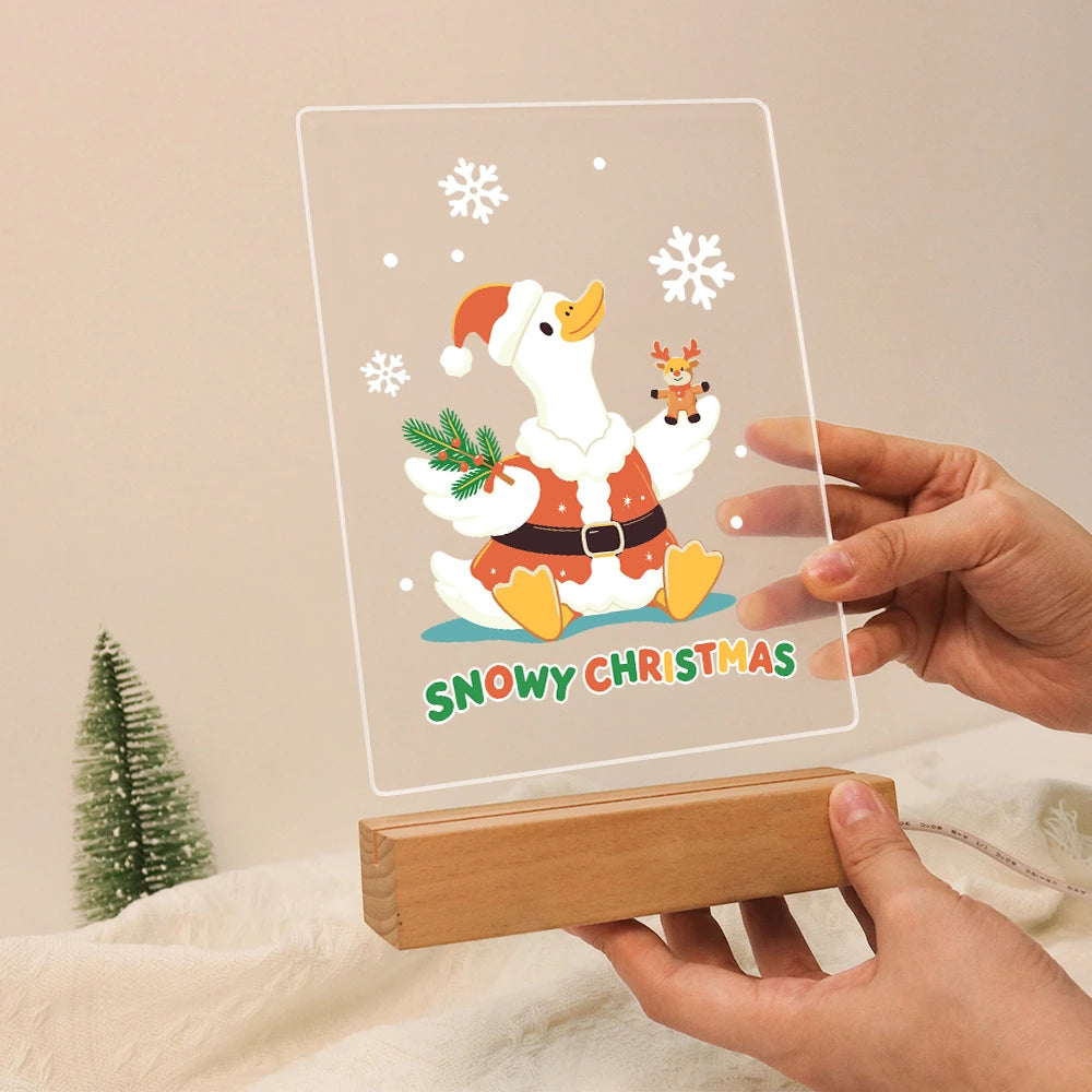Paint by Numbers - Christmas Light | Snowy Christmas Duck