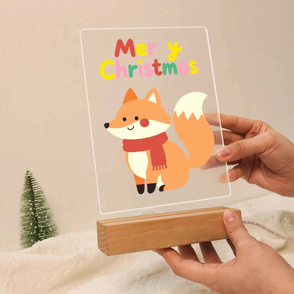 Paint by Numbers - Christmas Light | Winter Fox with a Red Scarf