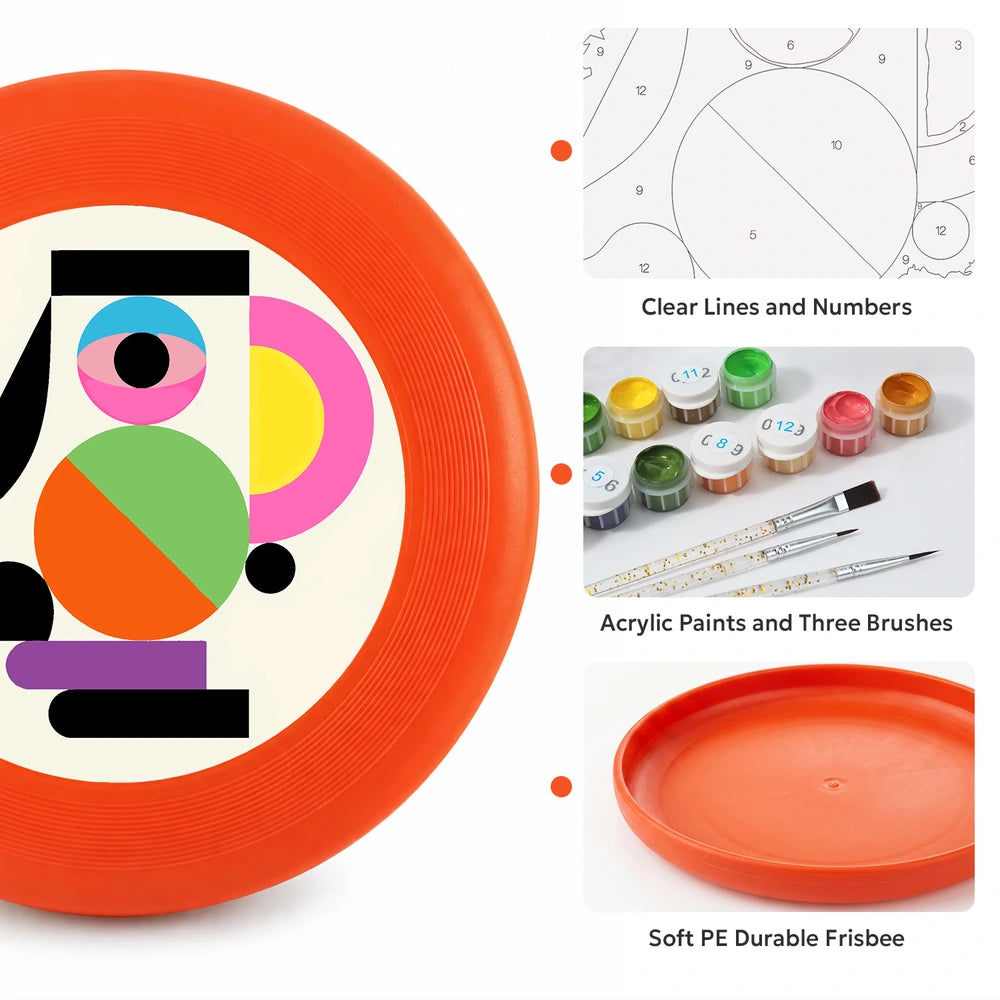 
Paint by Numbers - Frisbee | Abstract Beach Shapes