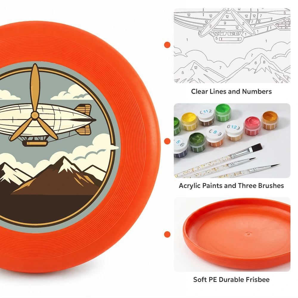 
Paint by Numbers - Frisbee | Airship over the Mountains