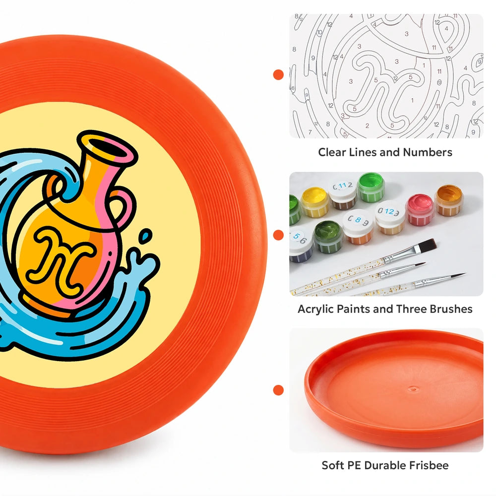 Paint by Numbers - Frisbee | Aquarius Sign