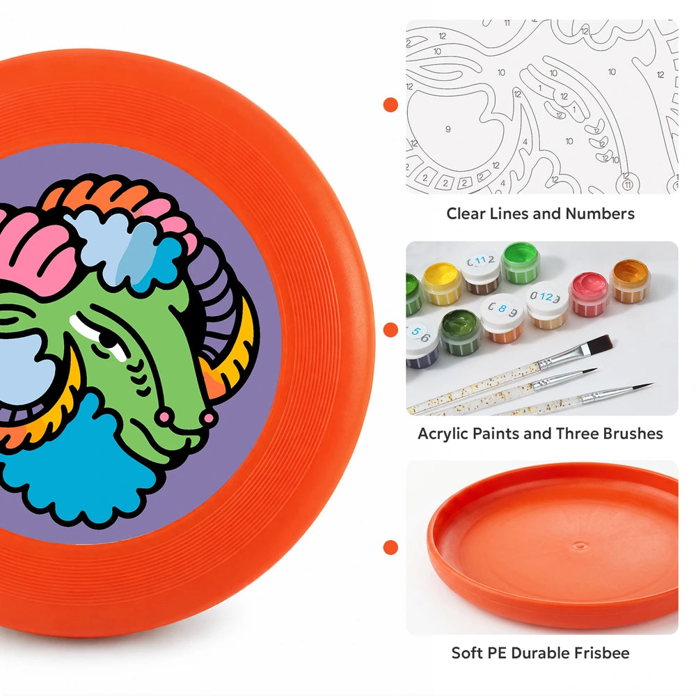 
Paint by Numbers - Frisbee | Aries Ram Sign