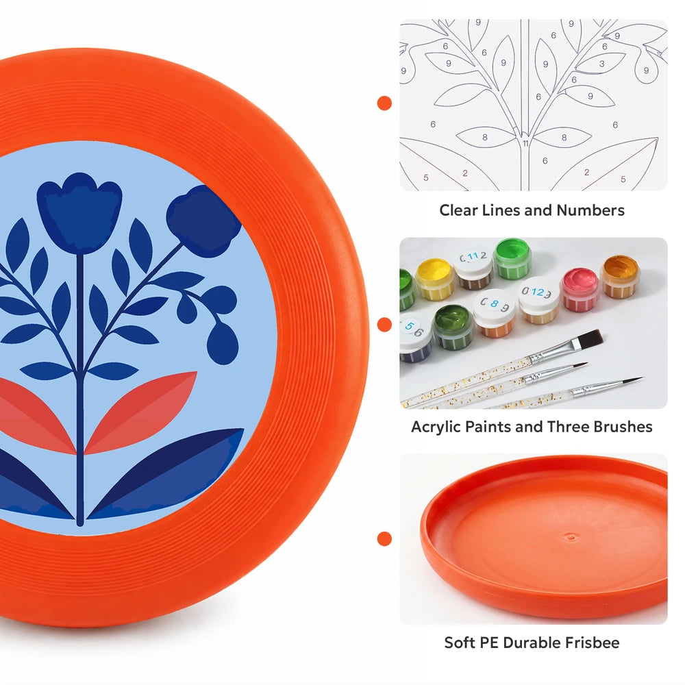 
Paint by Numbers - Frisbee | Blue Folk Flowers