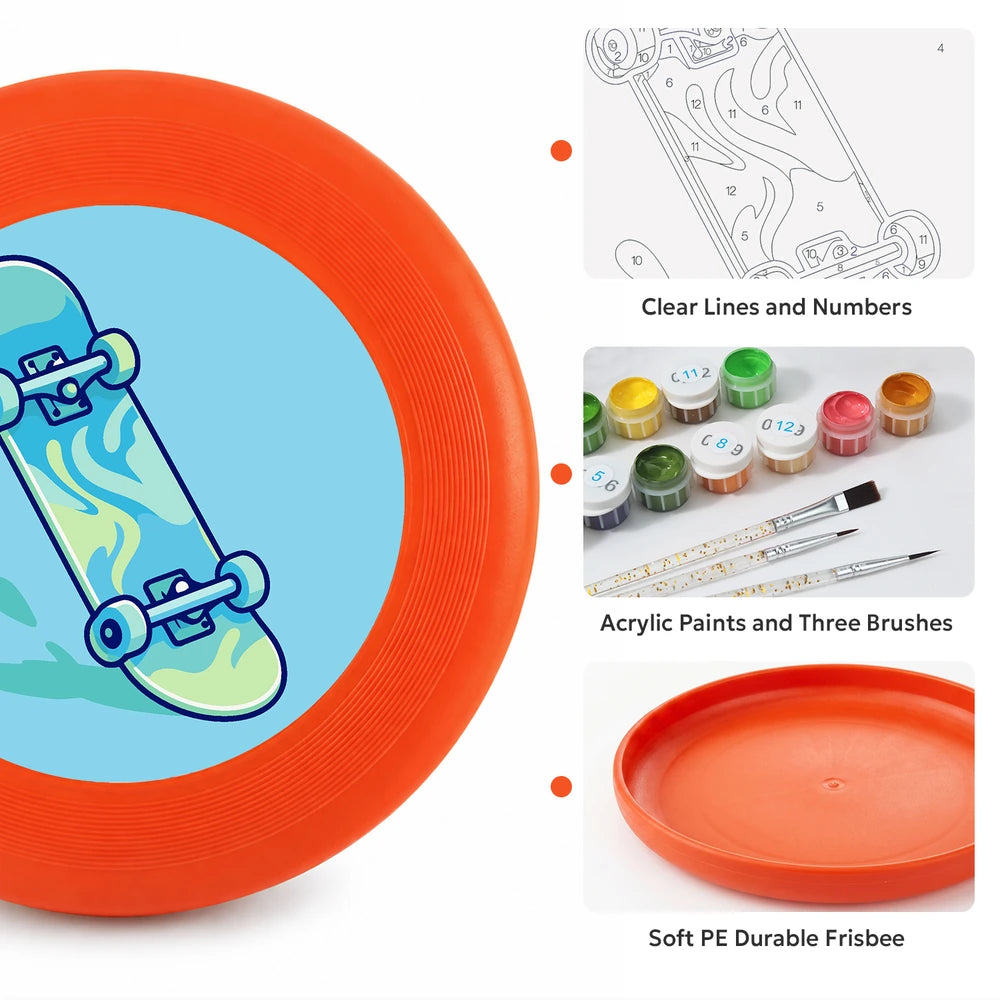 
Paint by Numbers - Frisbee | Blue Skateboard