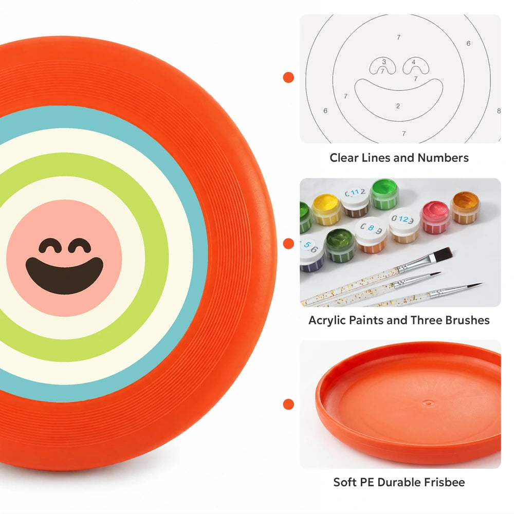 Paint by Numbers - Frisbee | Bullseye Smile in Green