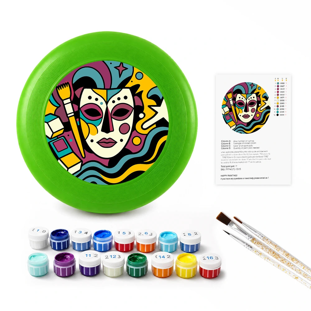 Paint by Numbers - Frisbee | Carnival Mask