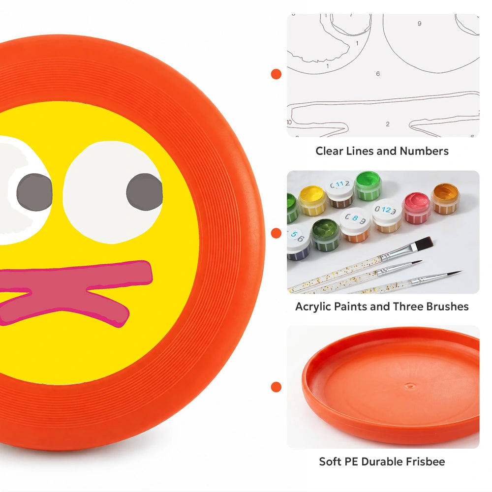 
Paint by Numbers - Frisbee | Cheeky Yellow Face