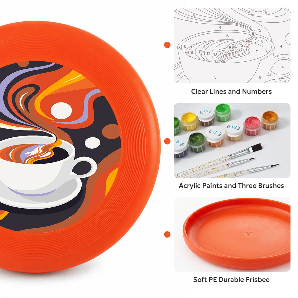Paint by Numbers - Frisbee | Coffee Swirl