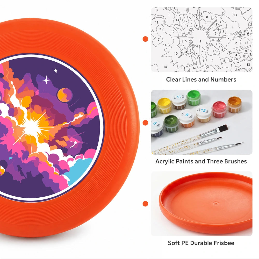 
Paint by Numbers - Frisbee | Cosmic Nebula