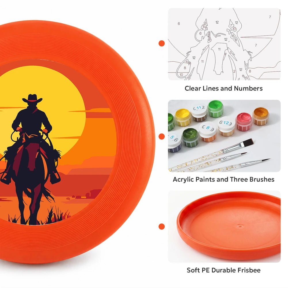 
Paint by Numbers - Frisbee | Cowboy at Sunset