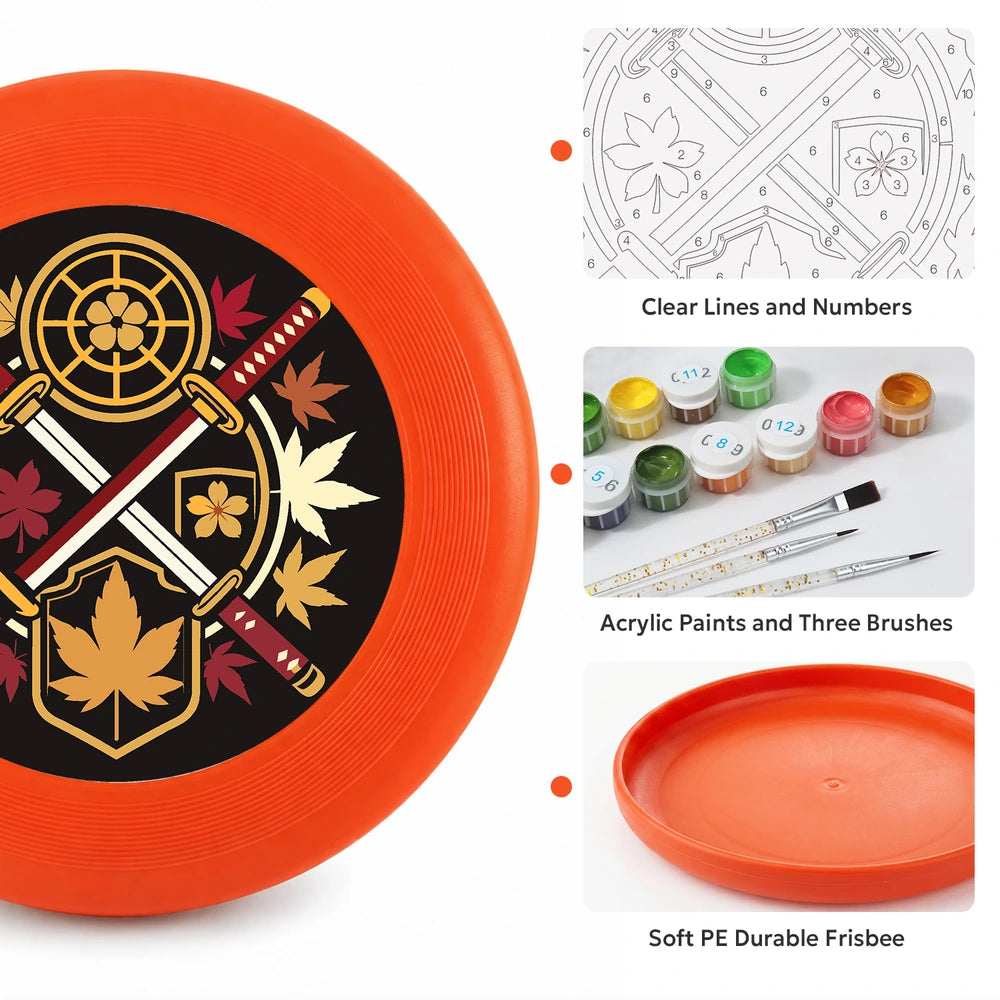 Paint by Numbers - Frisbee | Crossed Swords Crest