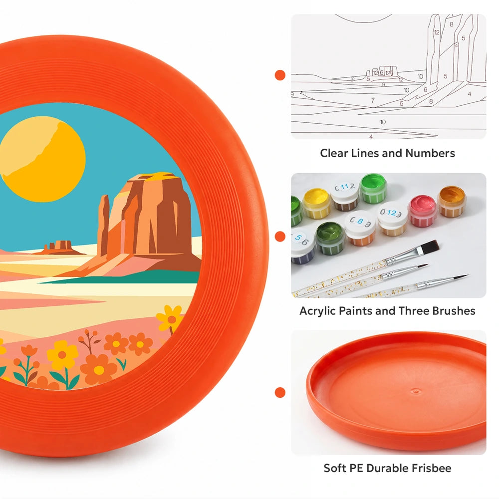 Paint by Numbers - Frisbee | Desert Mesa