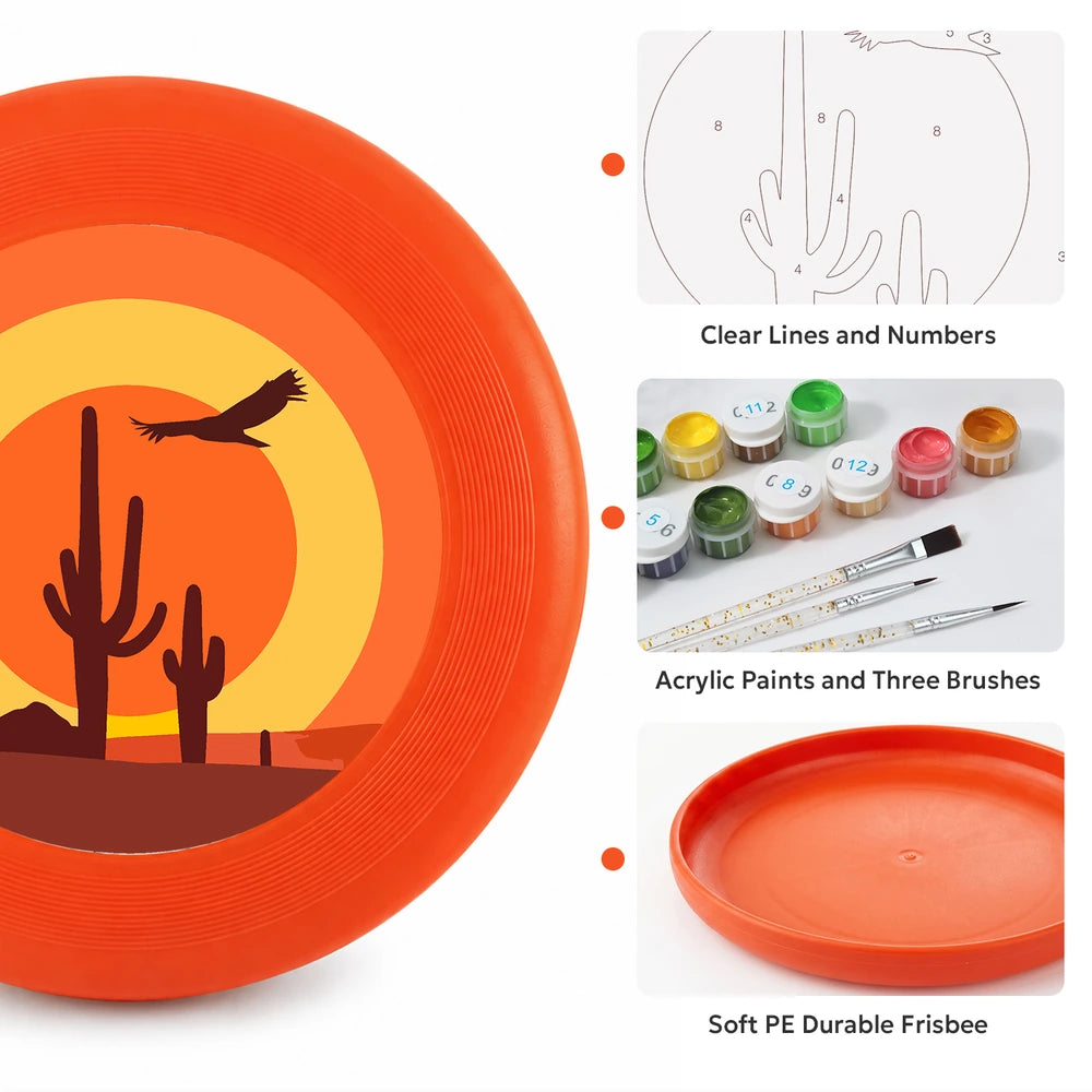 Paint by Numbers - Frisbee | Desert Sunset