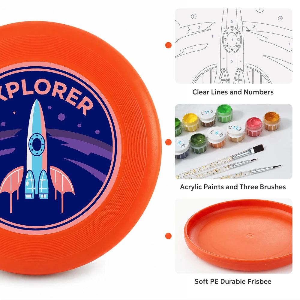 Paint by Numbers - Frisbee | Explorer Rocket Badge