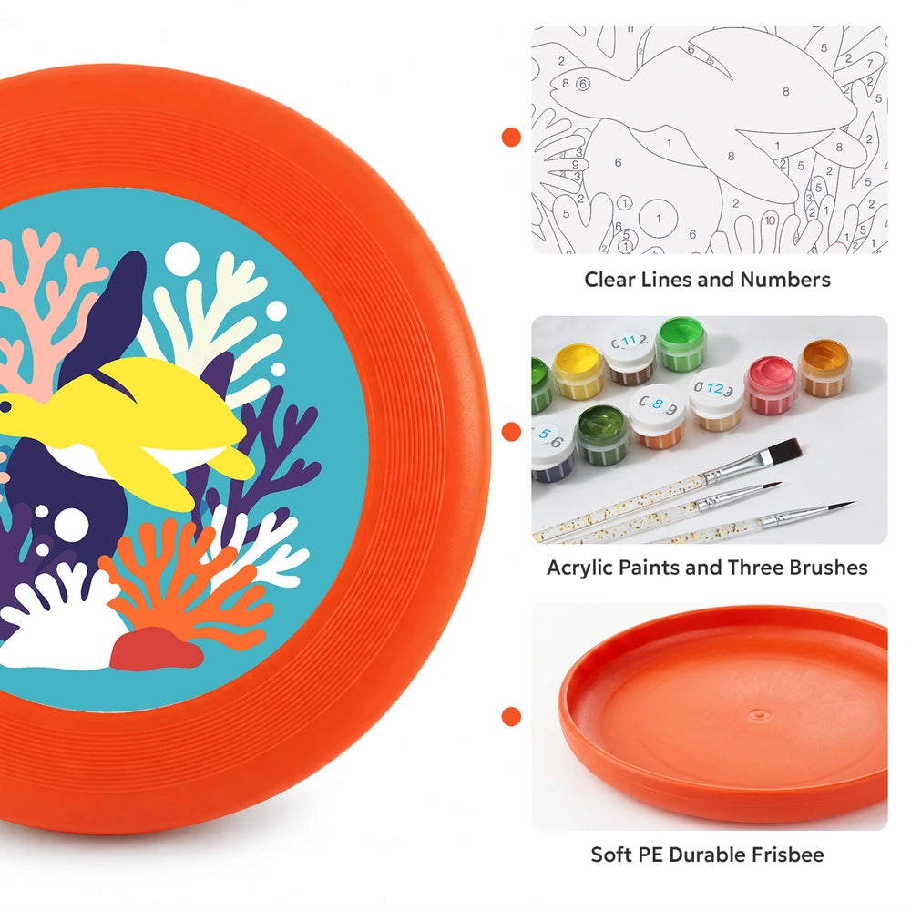 
Paint by Numbers - Frisbee | Fish on the Reef