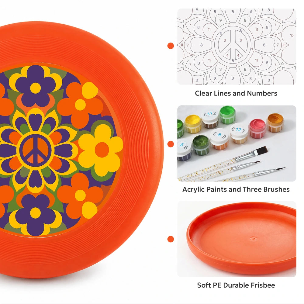 
Paint by Numbers - Frisbee | Flower Power Mandala