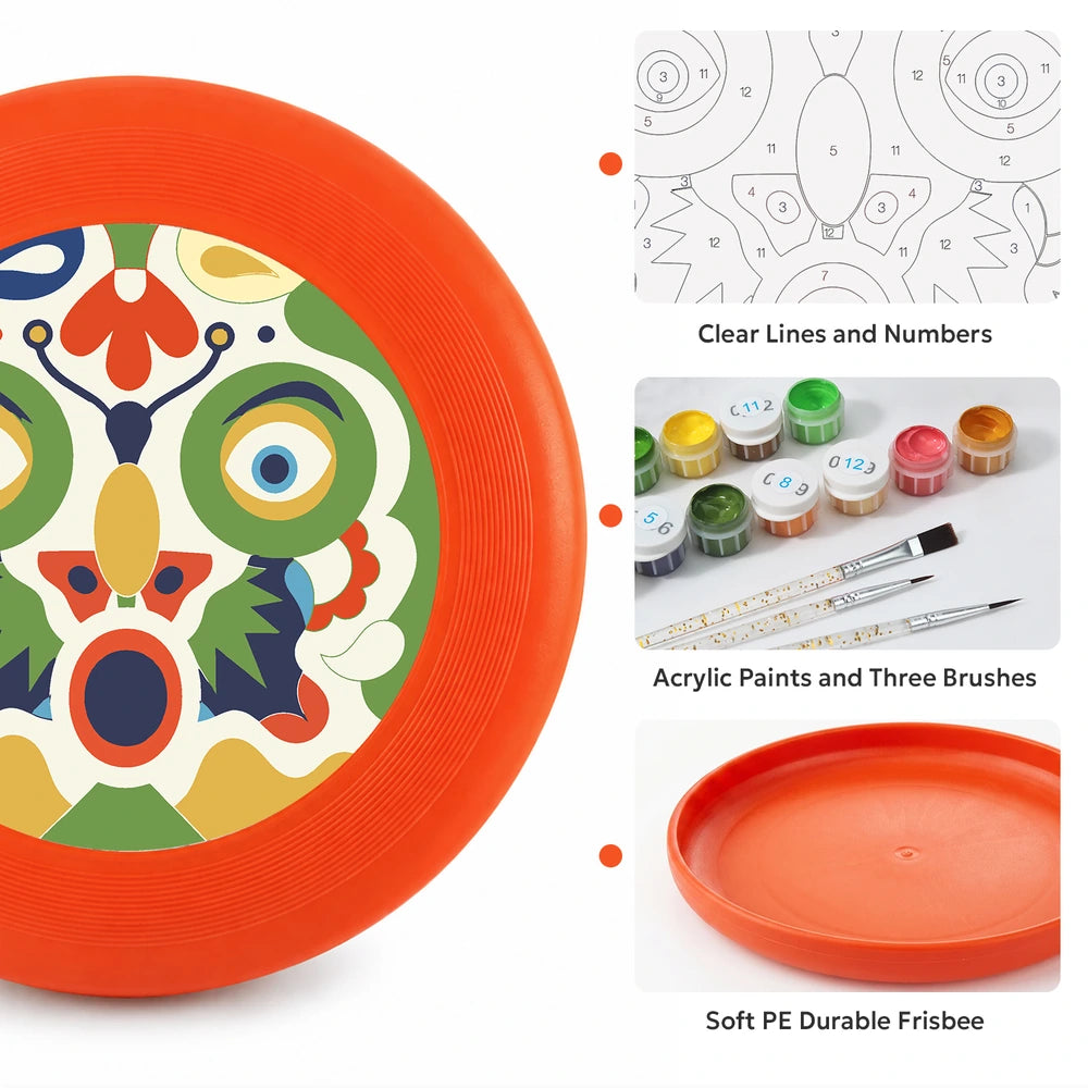 Paint by Numbers - Frisbee | Folk Art Mask