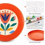 Paint by Numbers - Frisbee | Folk Bloom in Orange