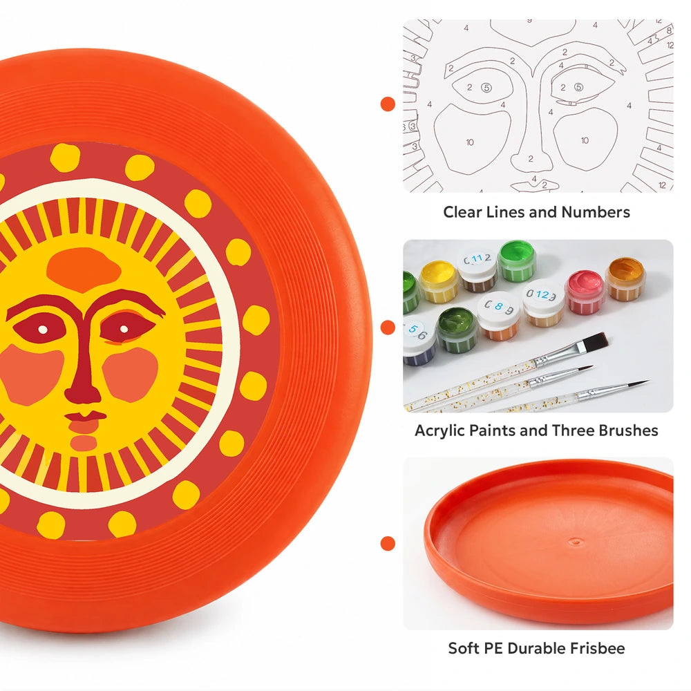 Paint by Numbers - Frisbee | Folk Sun Face