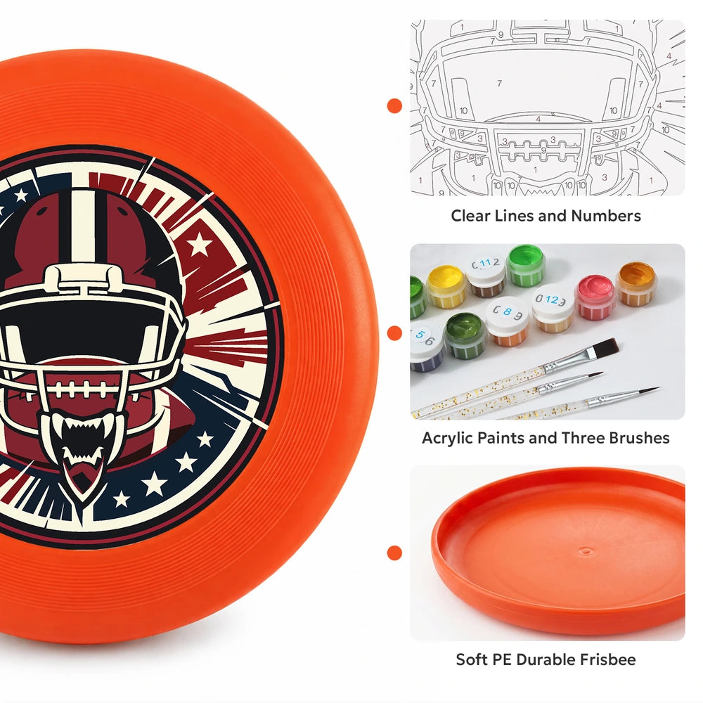 Paint by Numbers - Frisbee | Football Helmet Crest