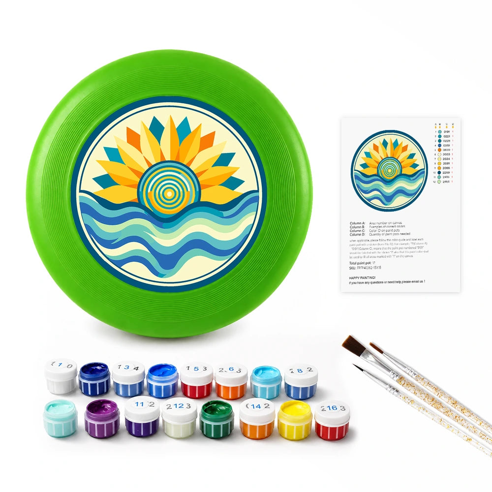 
Paint by Numbers - Frisbee | Golden Sun and Waves