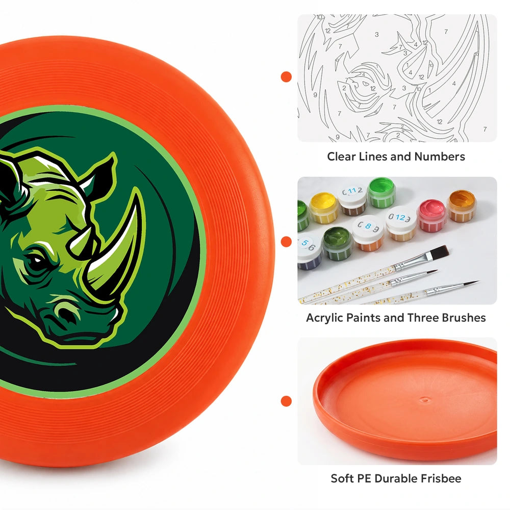
Paint by Numbers - Frisbee | Green Rhino Emblem