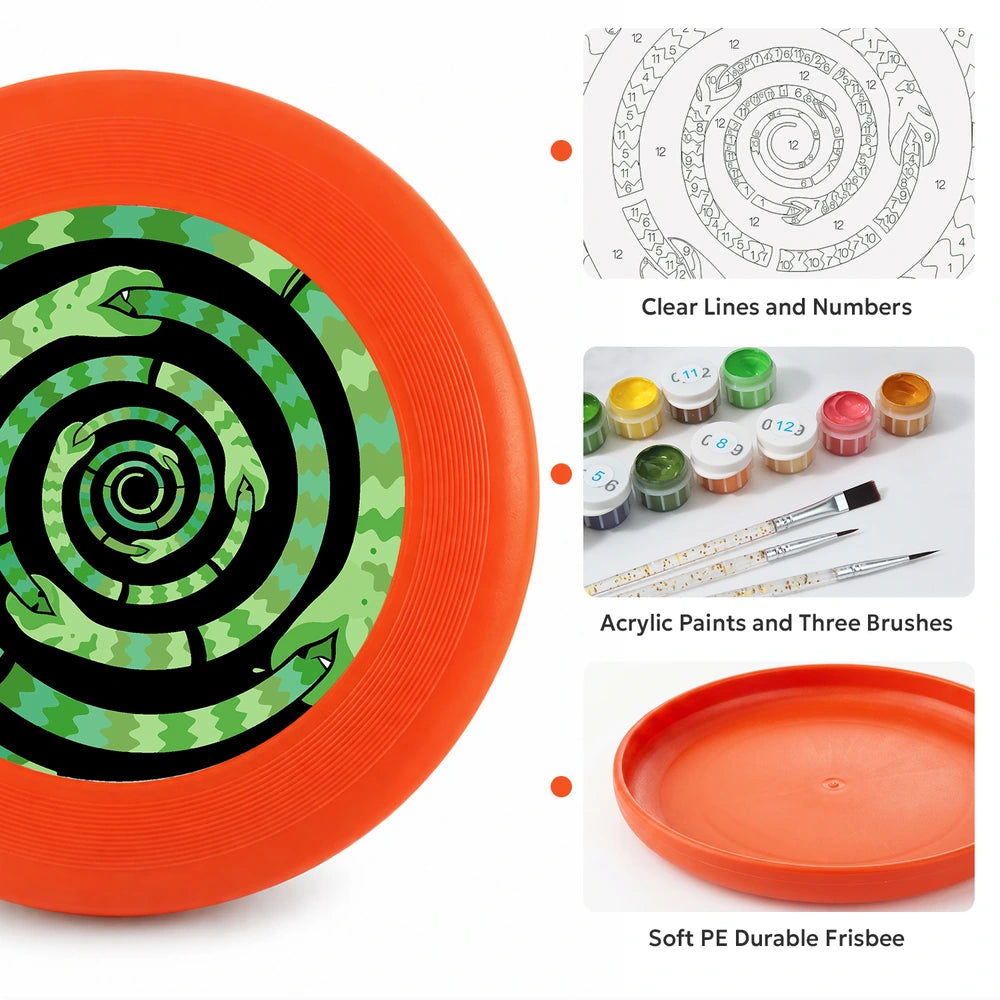 
Paint by Numbers - Frisbee | Green Spiral Maze