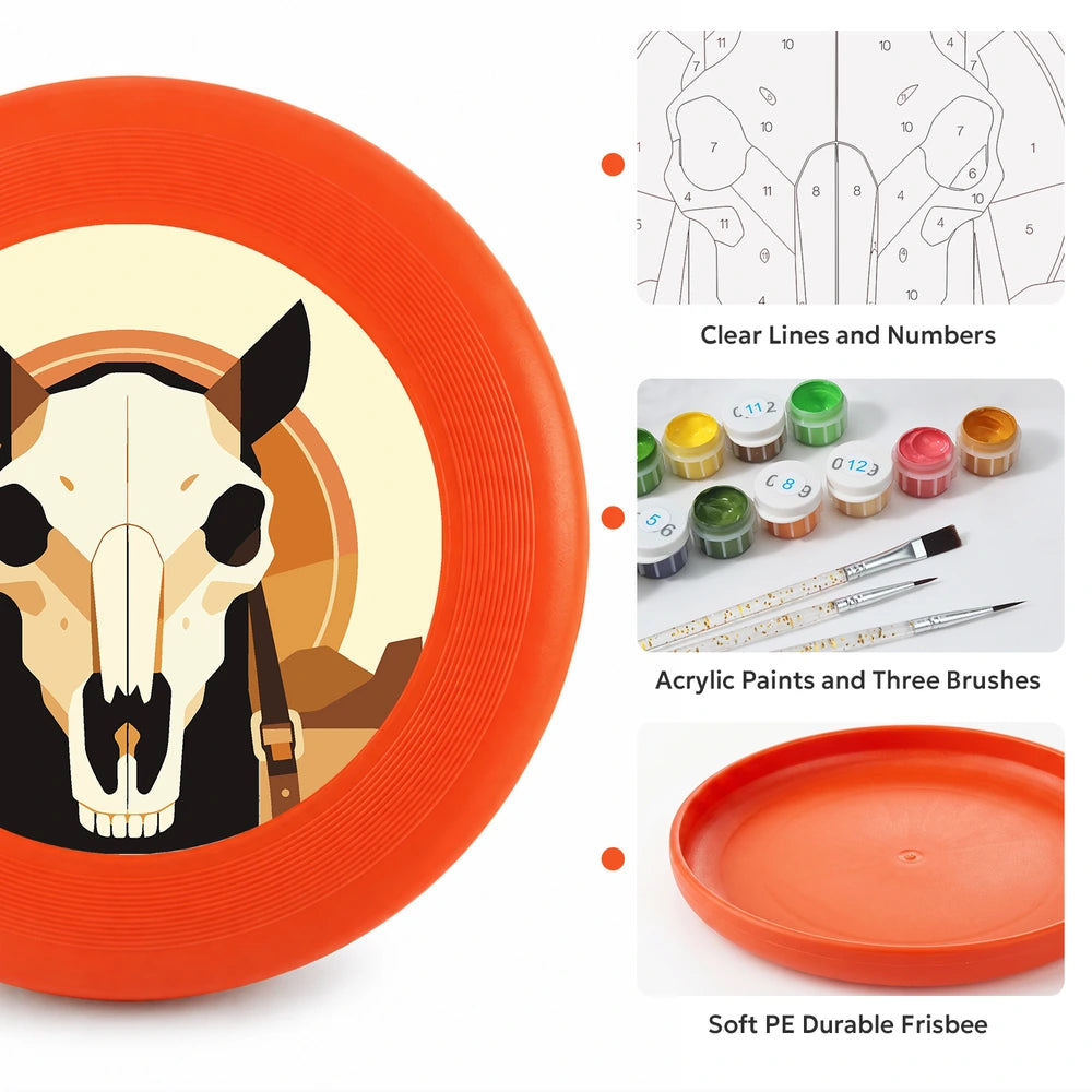 
Paint by Numbers - Frisbee | Horse Skull