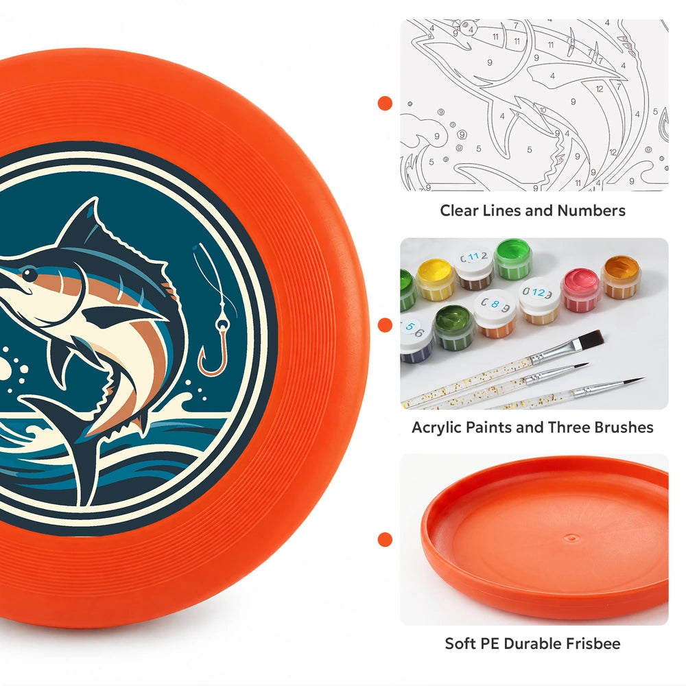 Paint by Numbers - Frisbee | Leaping Marlin