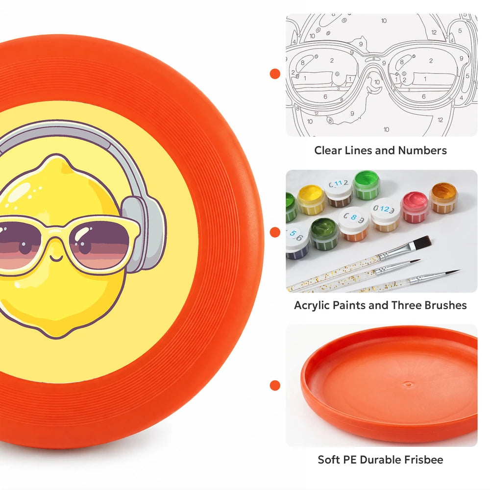 
Paint by Numbers - Frisbee | Lemon with Headphones
