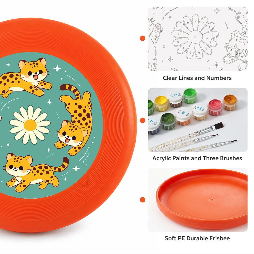 
Paint by Numbers - Frisbee | Leopards and Daisies