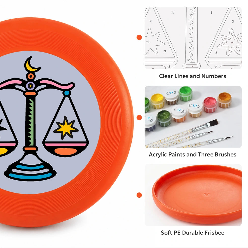 
Paint by Numbers - Frisbee | Libra Scales Sign