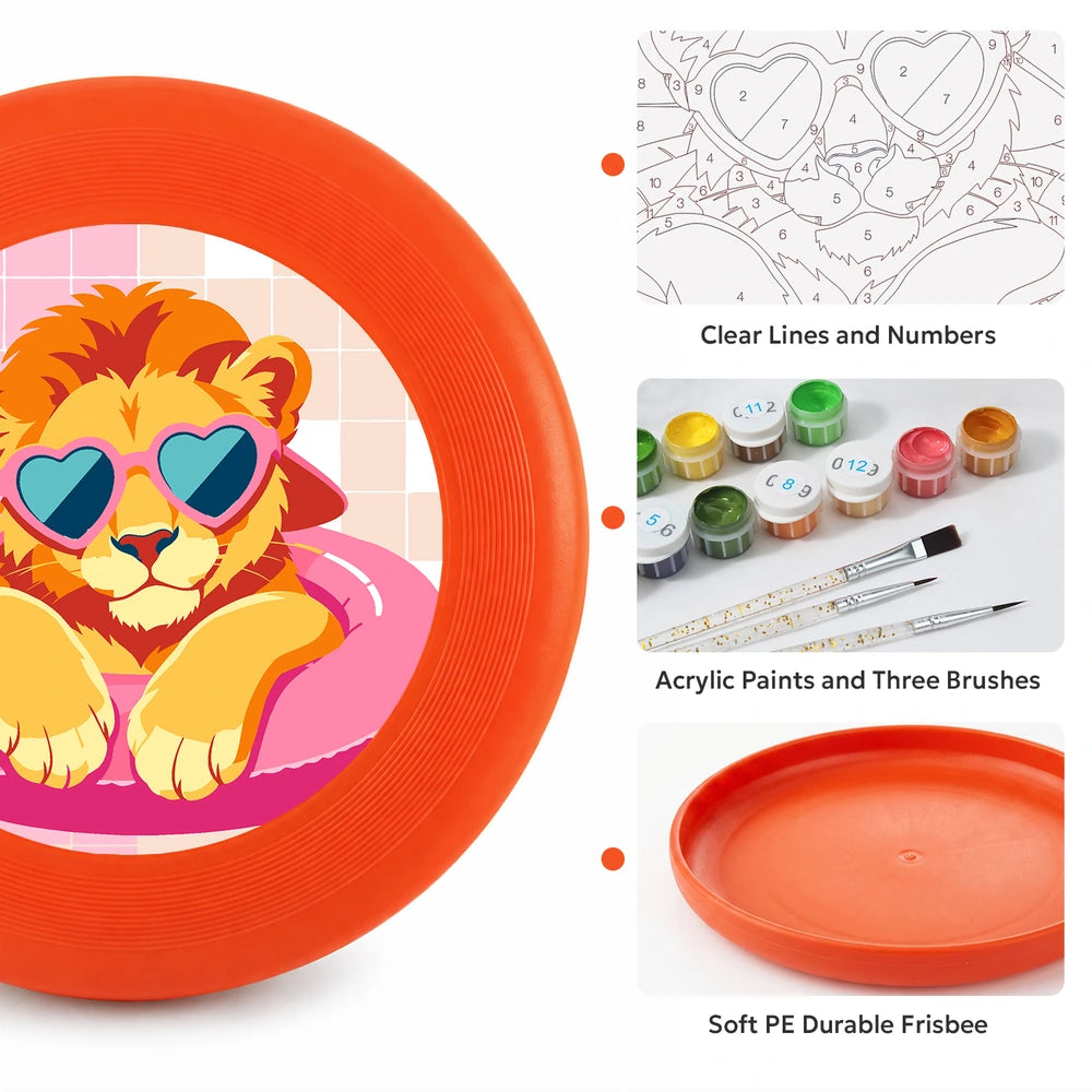 
Paint by Numbers - Frisbee | Lion in a Pool Ring