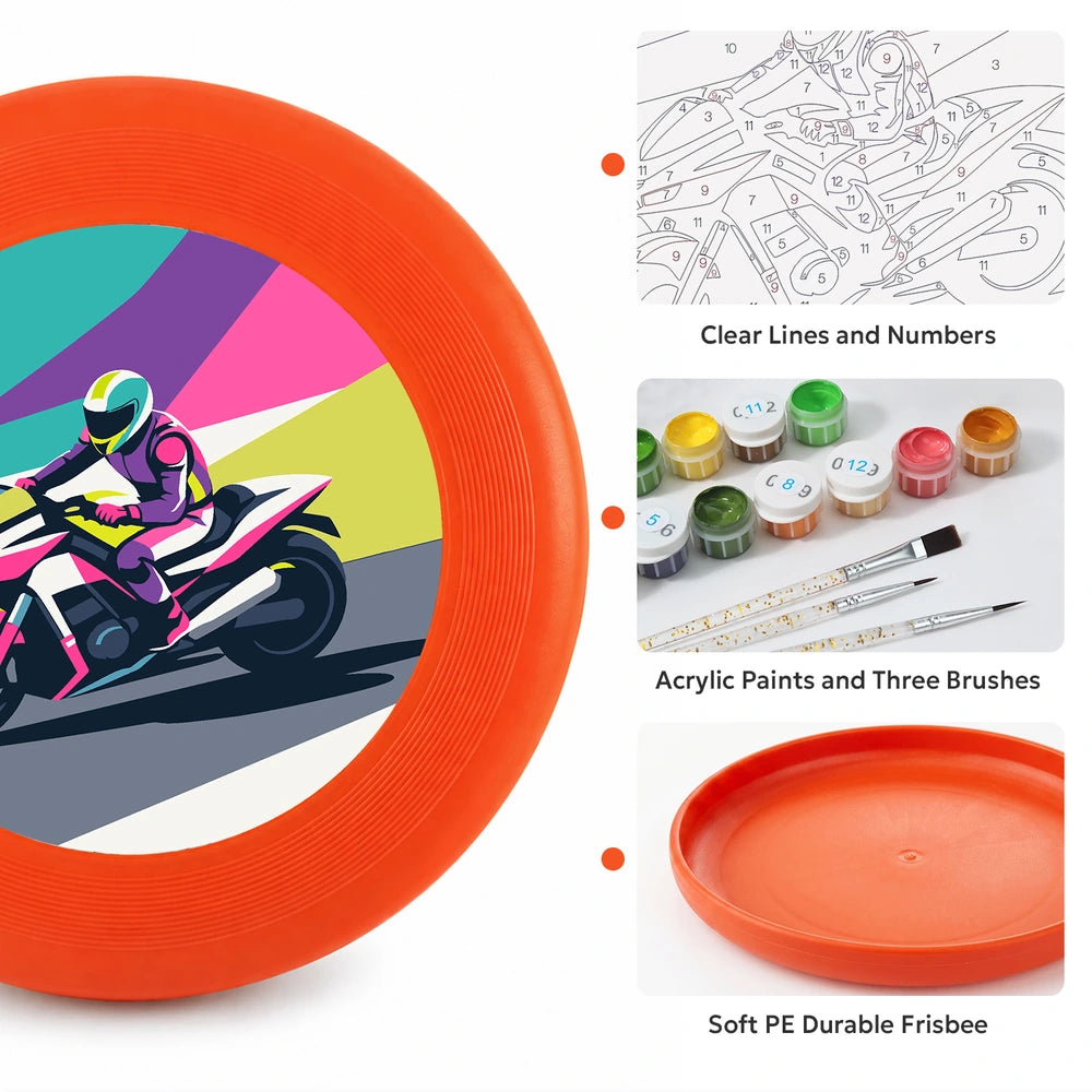 
Paint by Numbers - Frisbee | Motorbike Racer