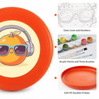 Paint by Numbers - Frisbee | Orange with Headphones