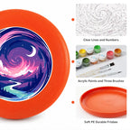 Paint by Numbers - Frisbee | Pink Wave Swirl
