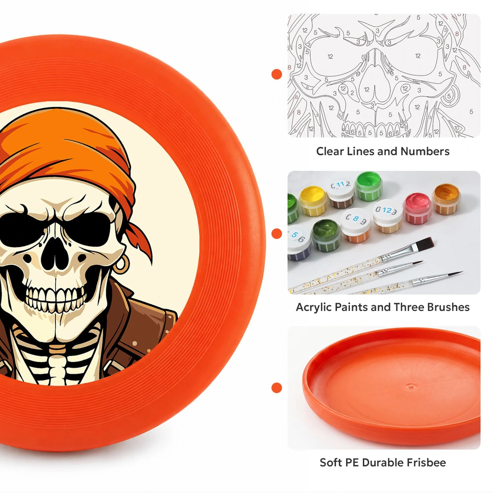 
Paint by Numbers - Frisbee | Pirate Skeleton