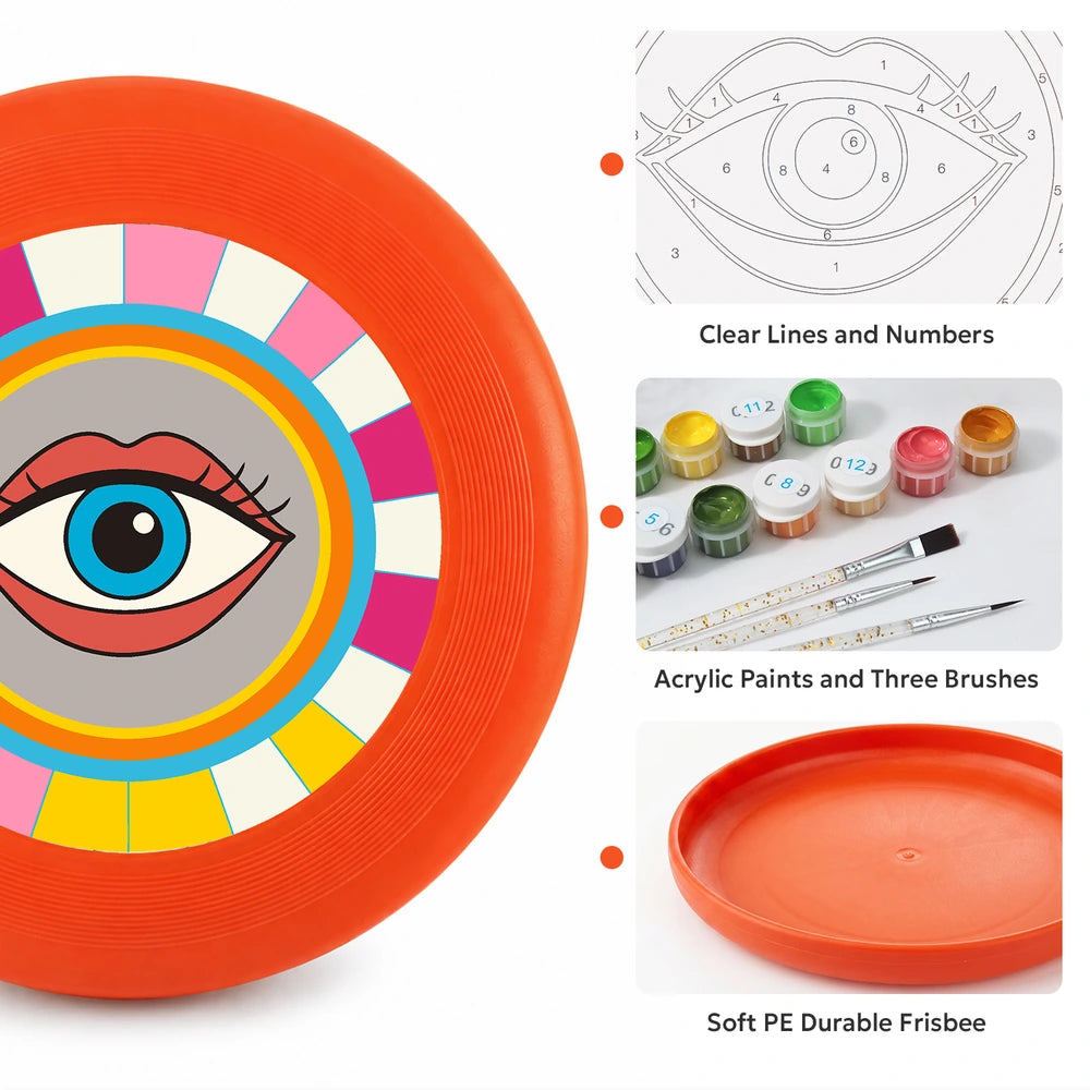 Paint by Numbers - Frisbee | Pop Art Eye