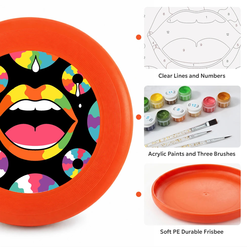 Paint by Numbers - Frisbee | Pop Art Lips