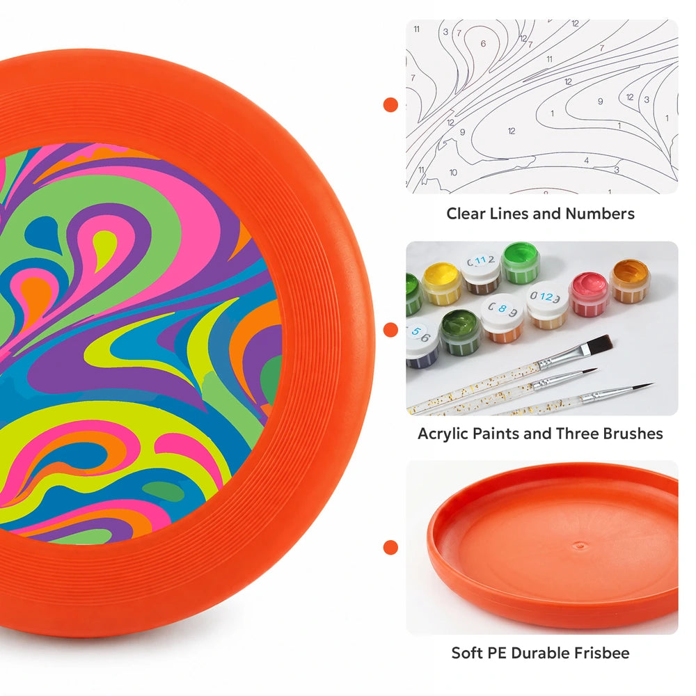 
Paint by Numbers - Frisbee | Psychedelic Swirl