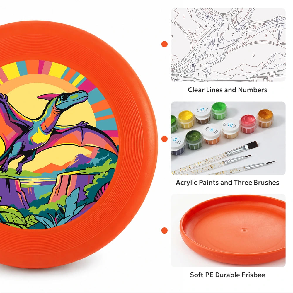 
Paint by Numbers - Frisbee | Pterodactyl in the Jungle