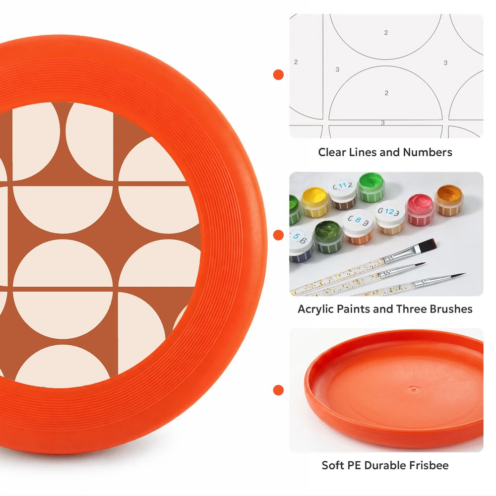 Paint by Numbers - Frisbee | Retro Arch Pattern