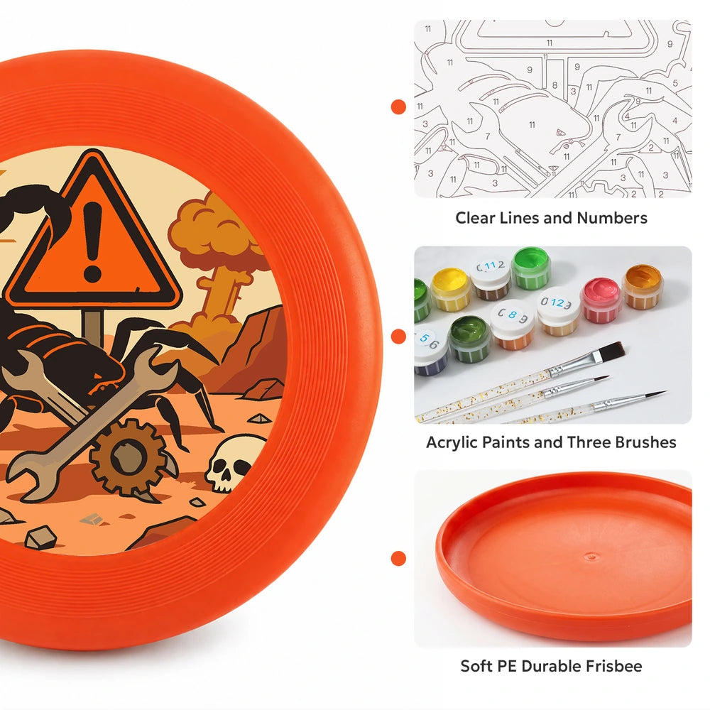 
Paint by Numbers - Frisbee | Scorpion Warning Sign