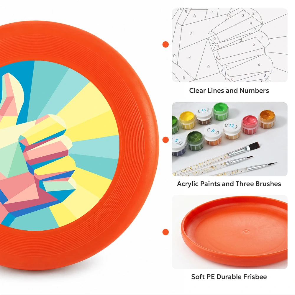 Paint by Numbers - Frisbee | Shaka Hand