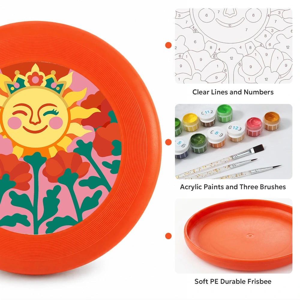 Paint by Numbers - Frisbee | Smiling Sun in Flowers