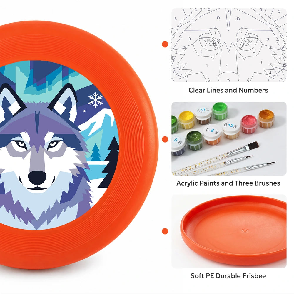 
Paint by Numbers - Frisbee | Snow Wolf