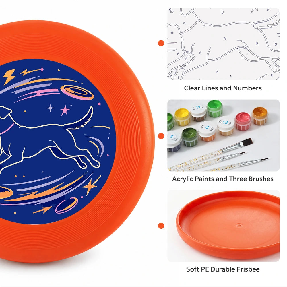 
Paint by Numbers - Frisbee | Space Dog Constellation