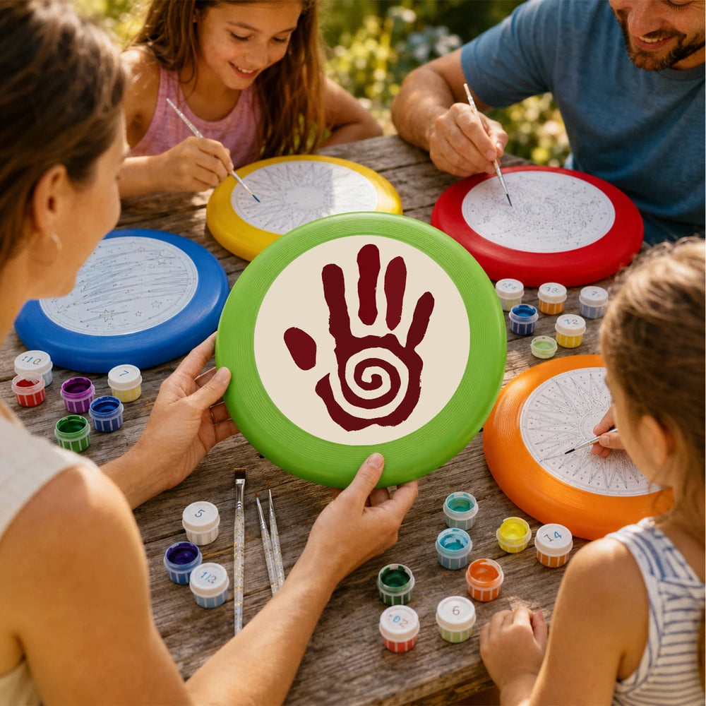 Paint by Numbers - Frisbee | Spiral Hand Symbol