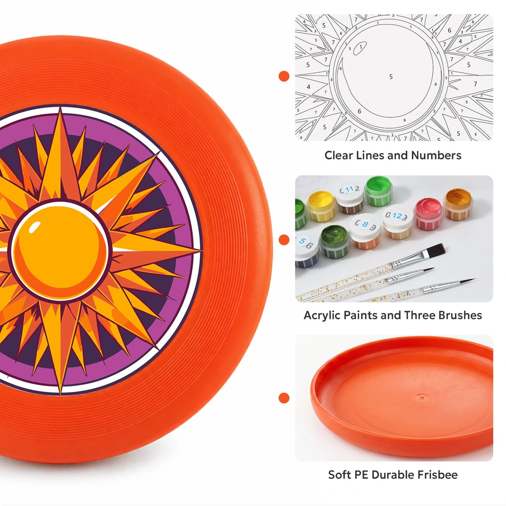 Paint by Numbers - Frisbee | Sun Mandala