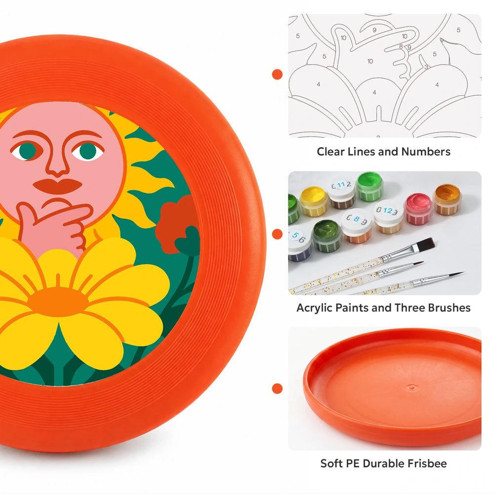 Paint by Numbers - Frisbee | Sun and Moon in Bloom